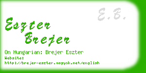 eszter brejer business card